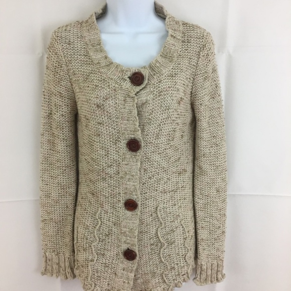 BCBGMaxAzira Thick Open Knit Sweater Size Medium